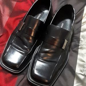Alfani Black Bicycle Toe Loafers Size 9.5